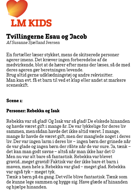 Tvillingerne Esau og Jacob